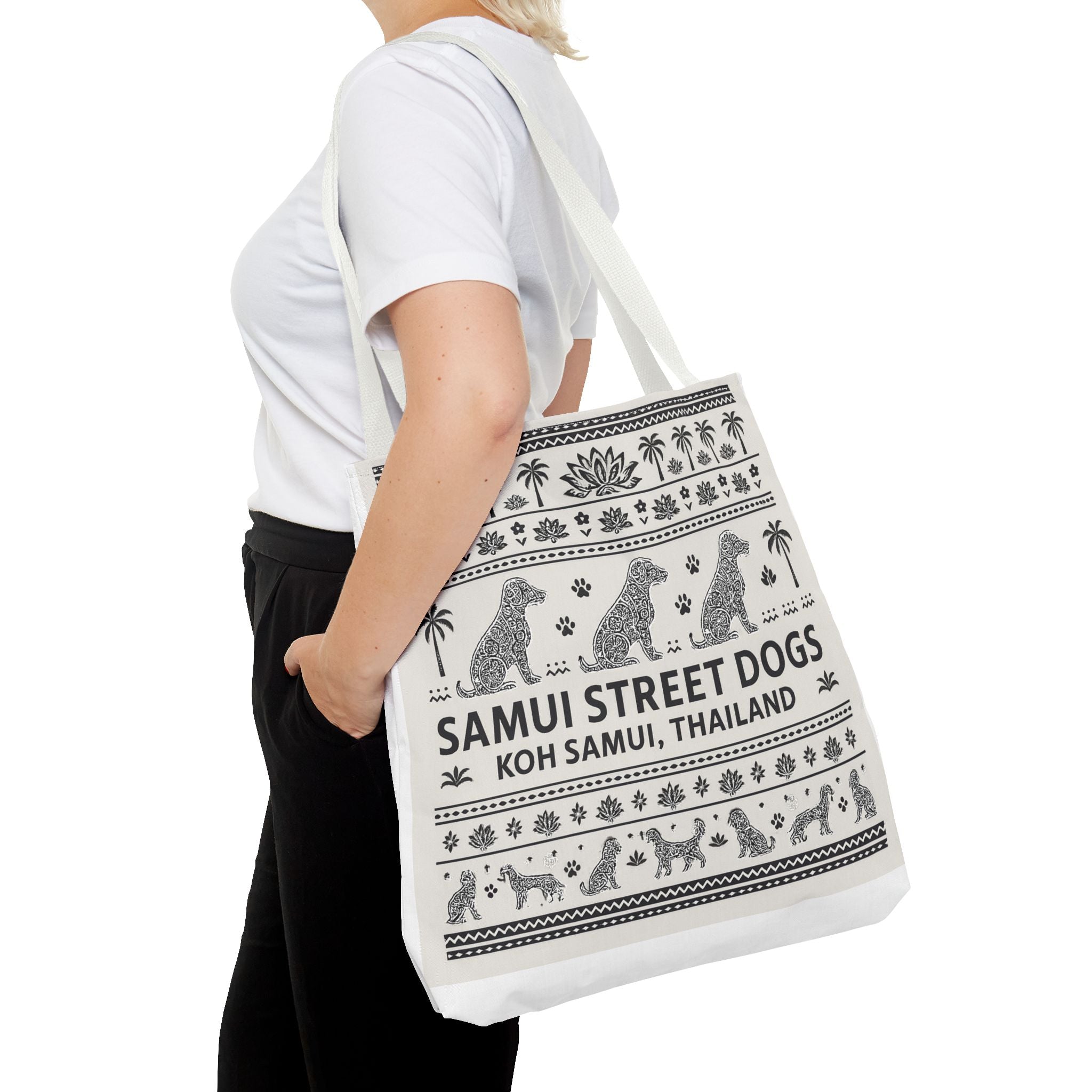 Thai Inspired Tote White