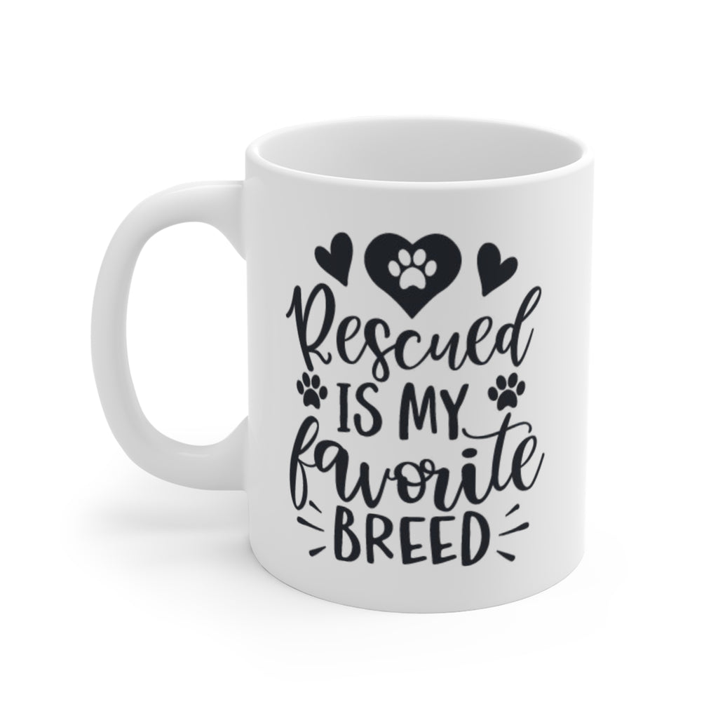 Rescue Is My Favorite Breed Mug